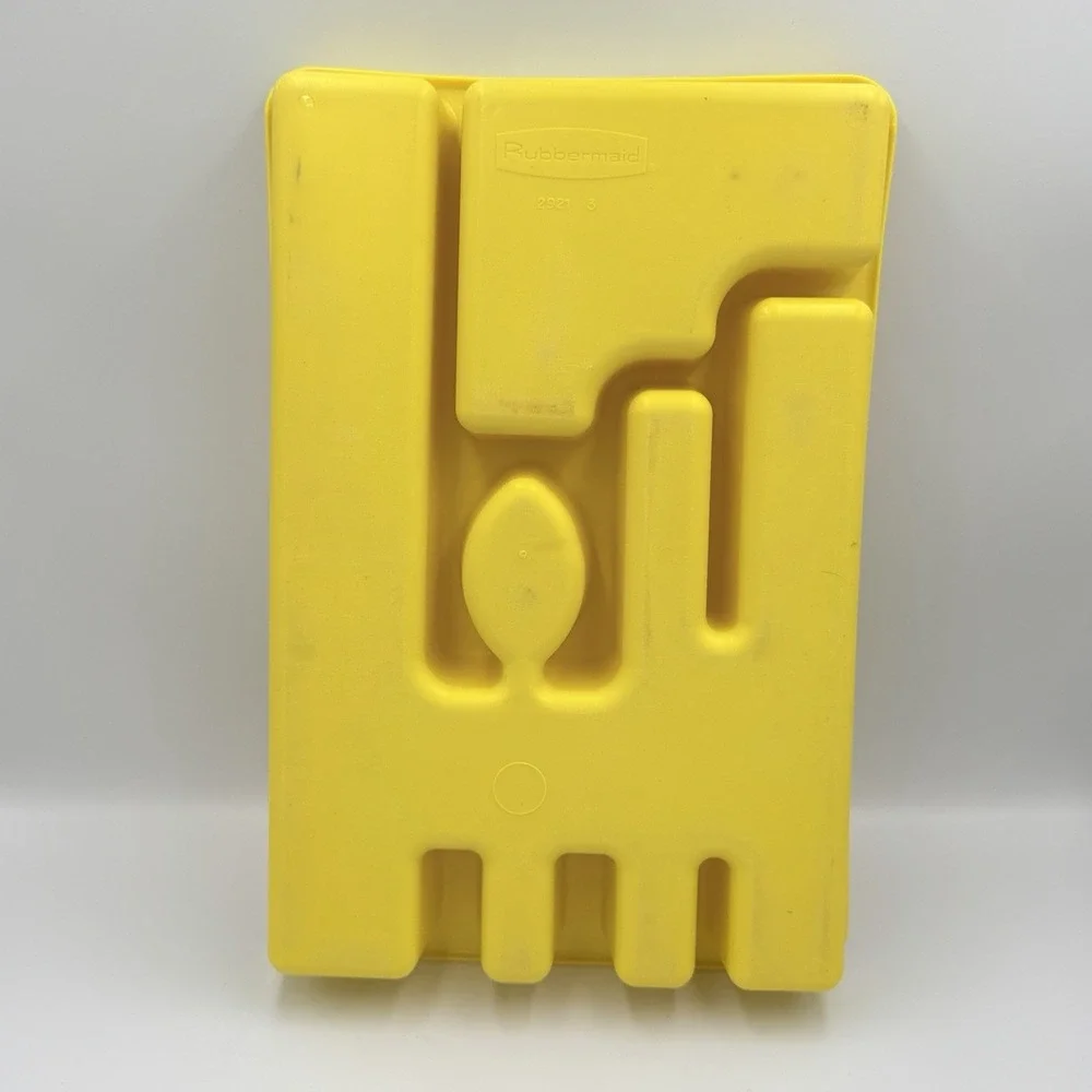 Rubbermaid Yellow Flatware Organizer‎ Tray Utensil Drawer Kitchen Storage 2921